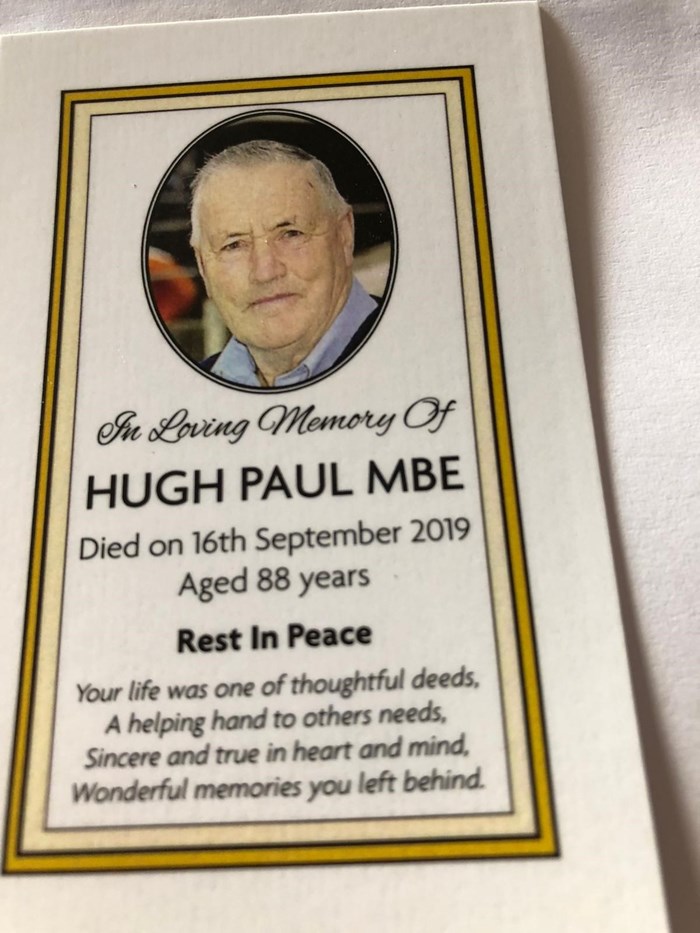 Hugh Paul MBE